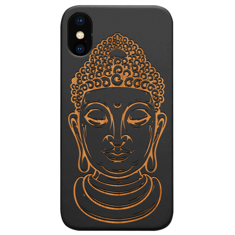 Buddha 1 - Engraved Wood Phone Case