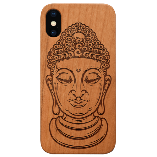 Buddha 1 - Engraved Wood Phone Case