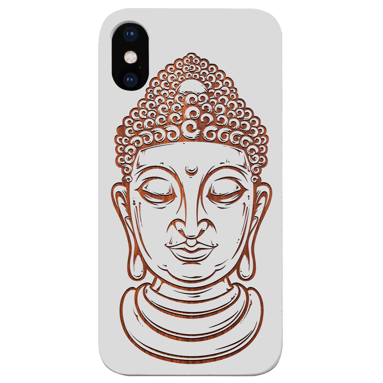 Buddha 1 - Engraved Wood Phone Case