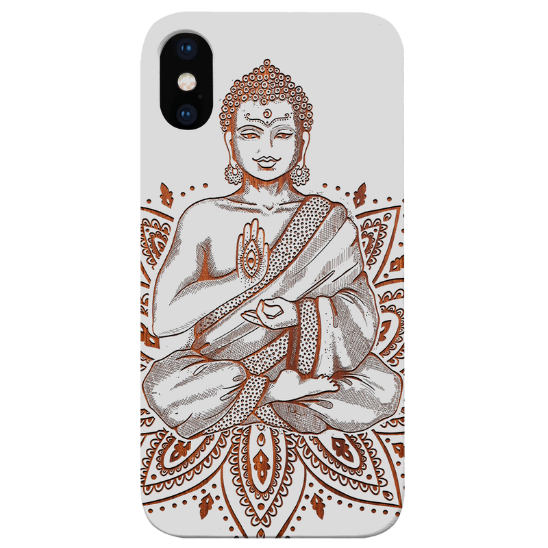 Buddha 2 - Engraved Wood Phone Case