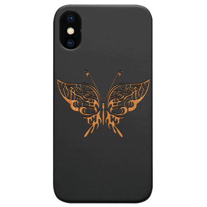 Butterfly 1 - Engraved Wood Phone Case