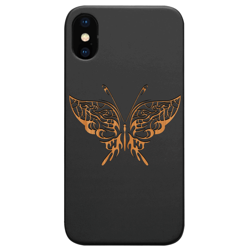Butterfly 1 - Engraved Wood Phone Case