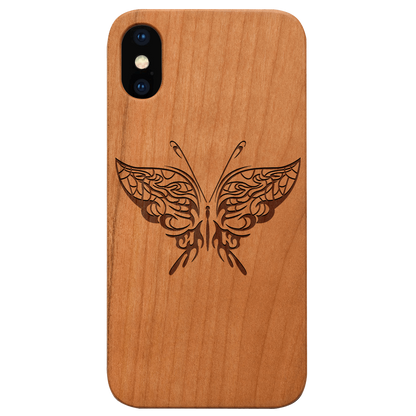 Butterfly 1 - Engraved Wood Phone Case