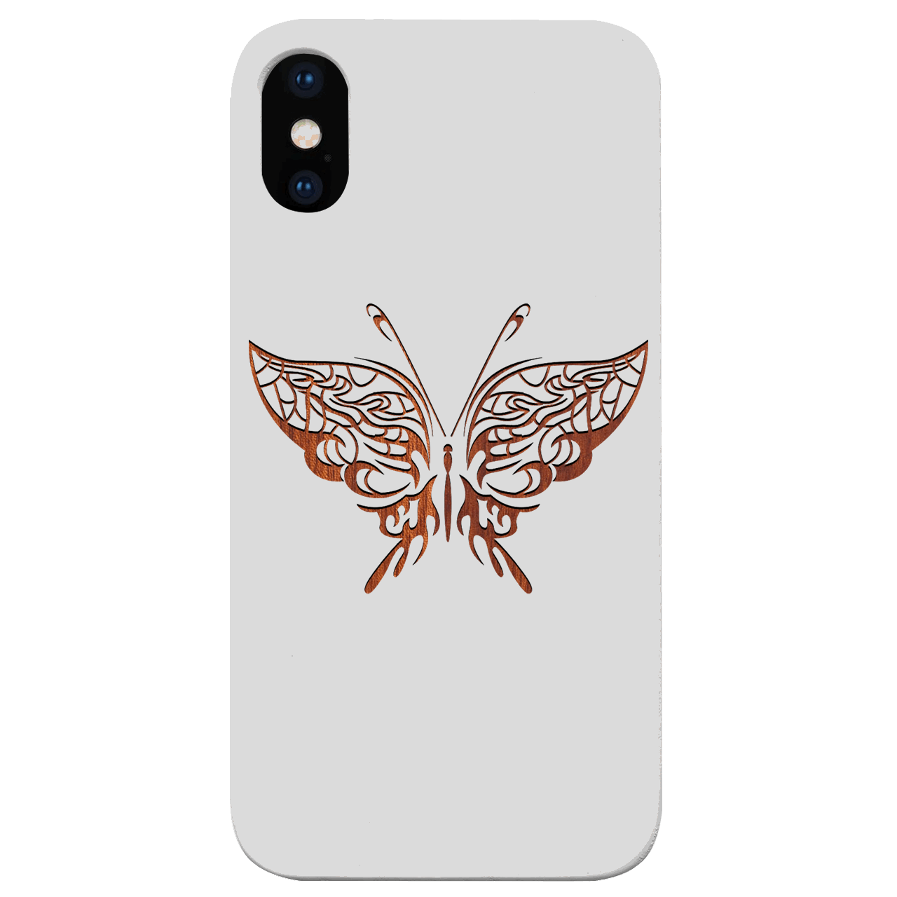Butterfly 1 - Engraved Wood Phone Case