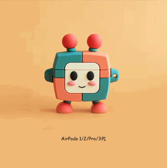 Suitable for Airpods Pro Protective Case Cartoon Silicone Apple 2/3 Generation 3 Bluetooth Headset Protective Case