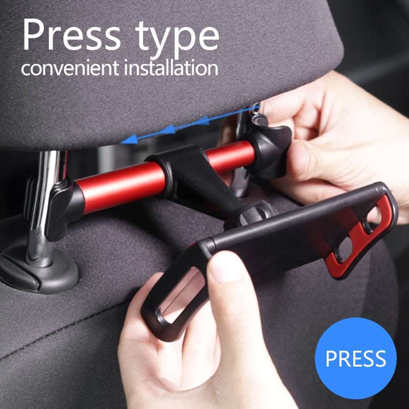 4-11.5inch Car Back Seat Phone Holder Tablet Mobile Phone Holder Universal Car Headrest Holder 360 Rotatable Stand Support