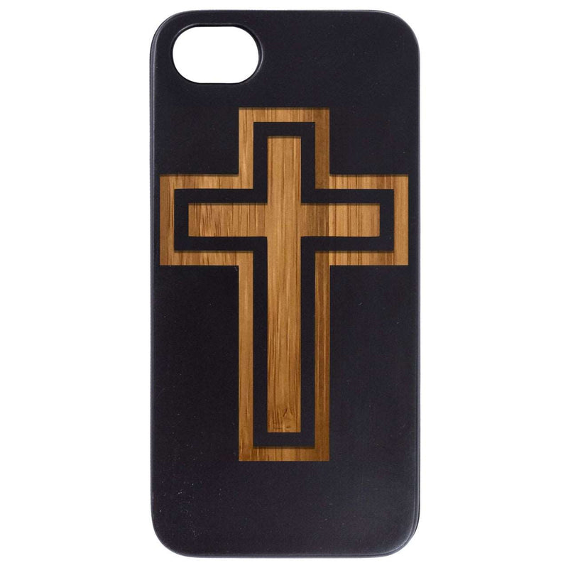 Cross 1 - Engraved Wood Phone Case