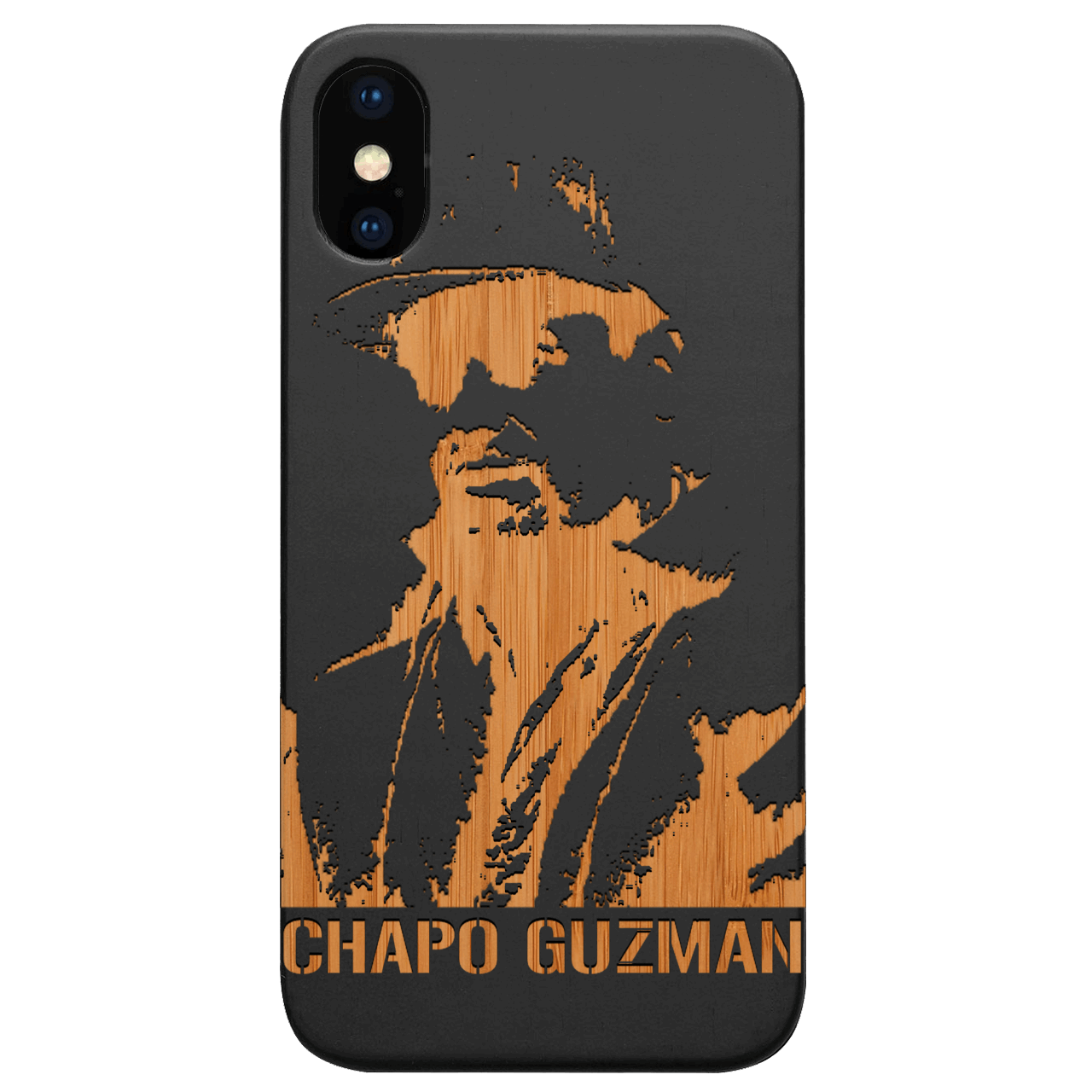 Chapo Guzman - Engraved Wood Phone Case