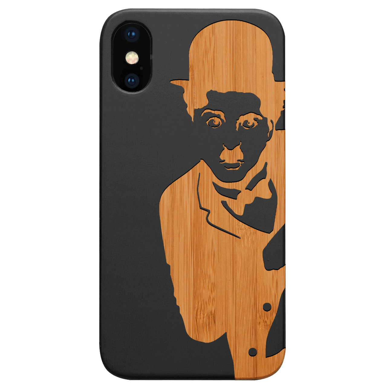 Charlie Chaplin 2 - Engraved Wood Phone Case