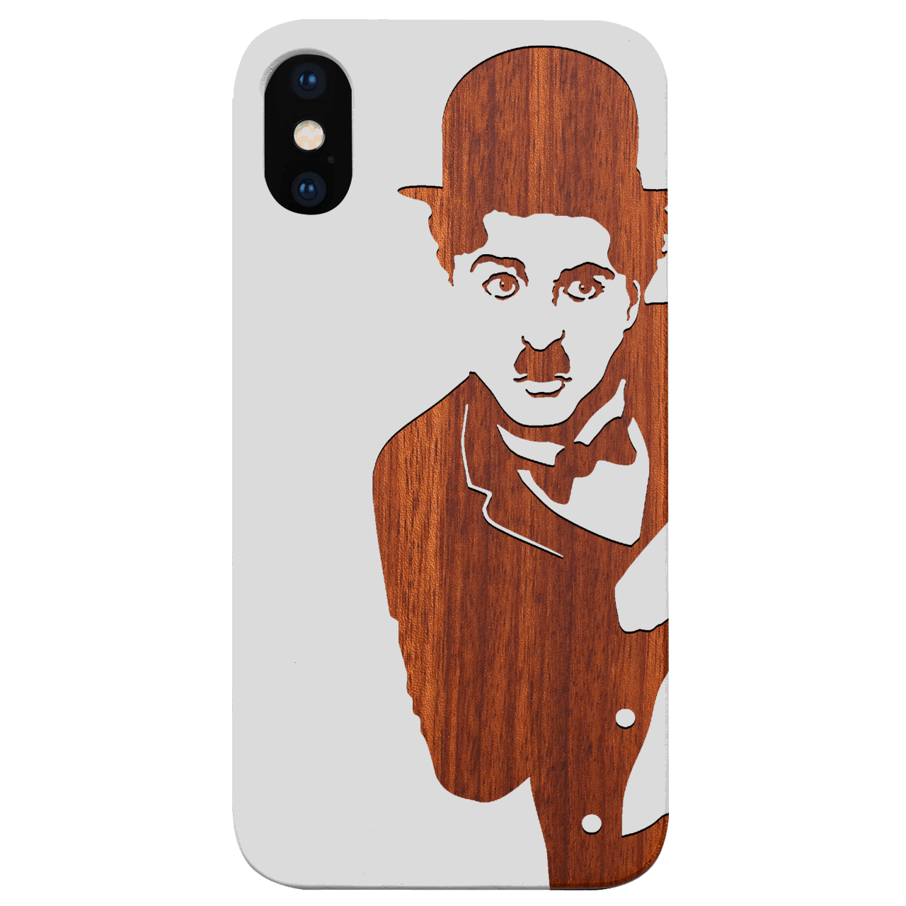 Charlie Chaplin 2 - Engraved Wood Phone Case