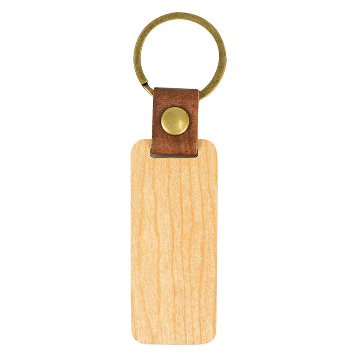 Cherry Wood Keychain - Plain