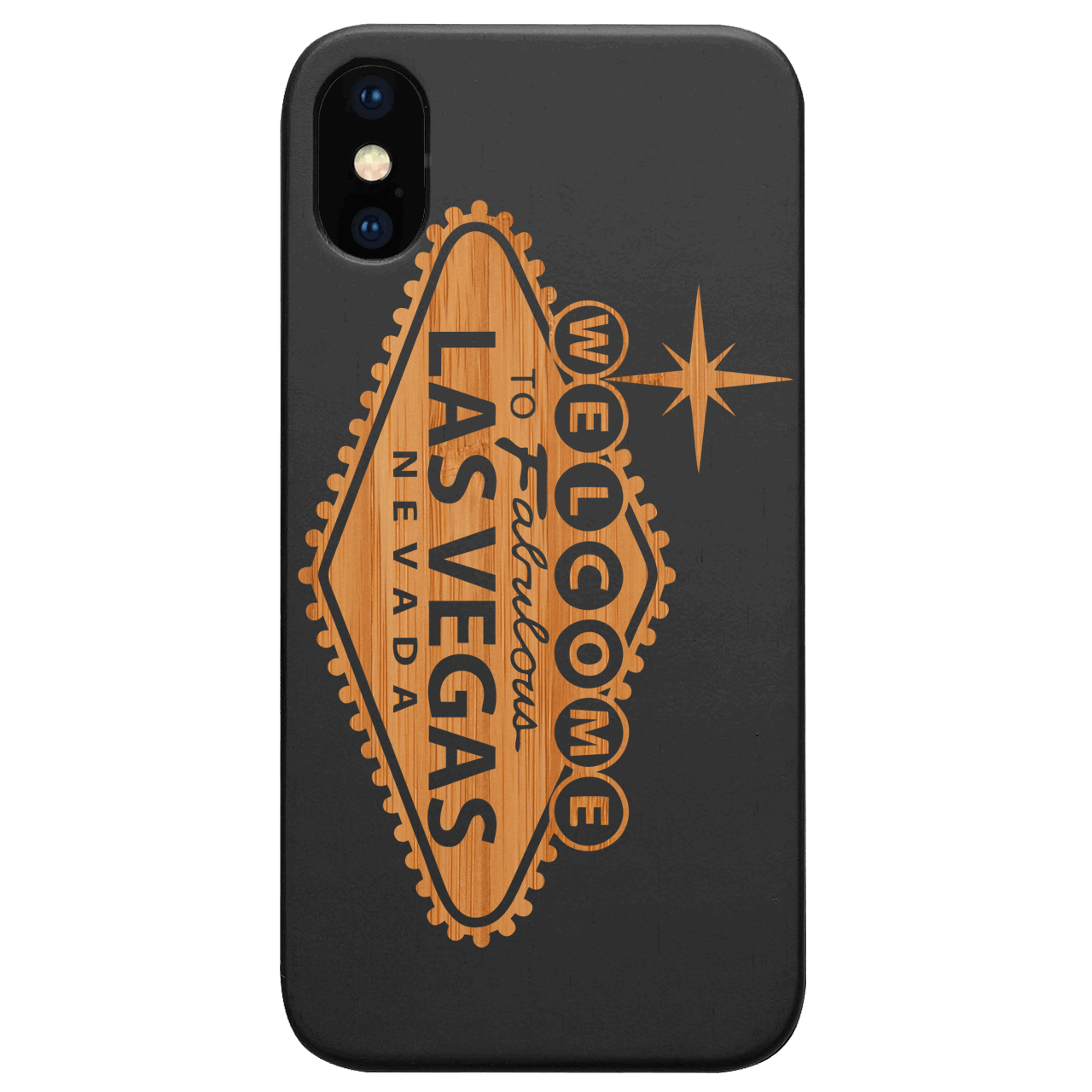 City Vegas 1 - Engraved Wood Phone Case