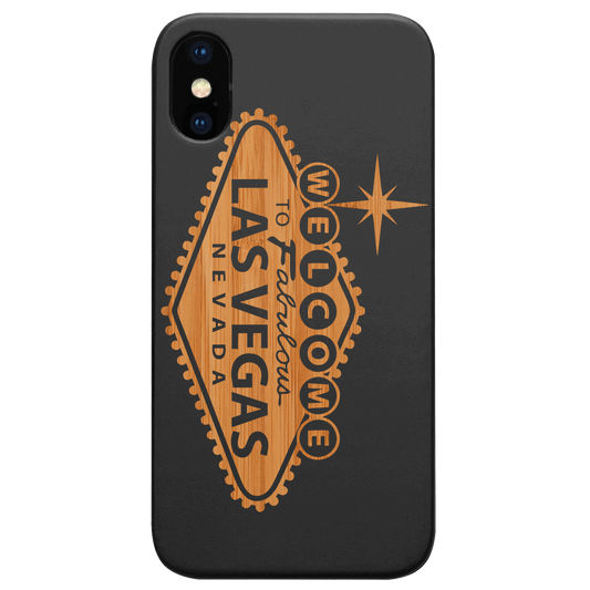 City Vegas 1 - Engraved Wood Phone Case