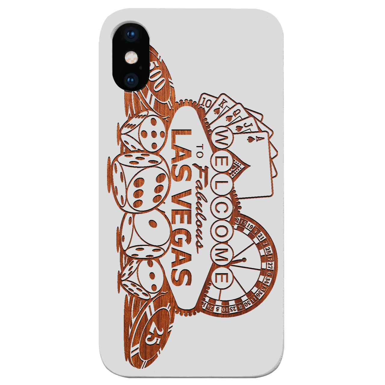 City Vegas 3 - Engraved Wood Phone Case
