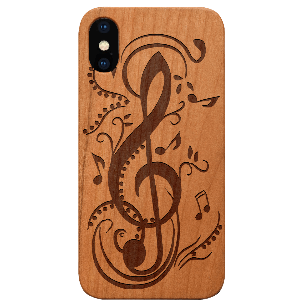 Clef 1 - Engraved Wood Phone Case