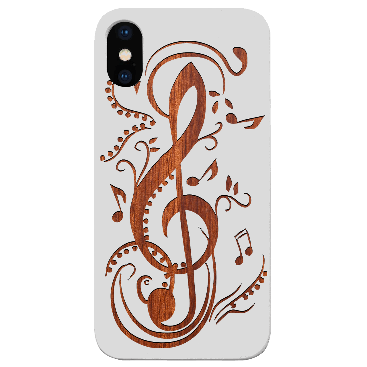 Clef 1 - Engraved Wood Phone Case