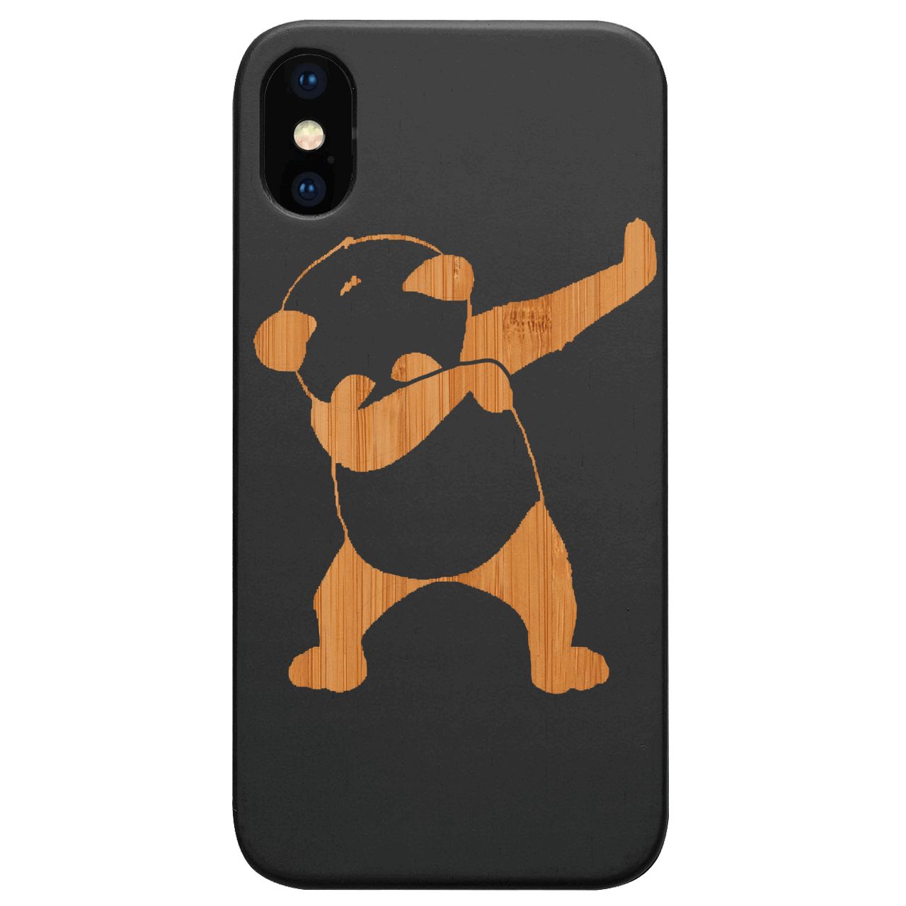 Cool Panda - Engraved Wood Phone Case