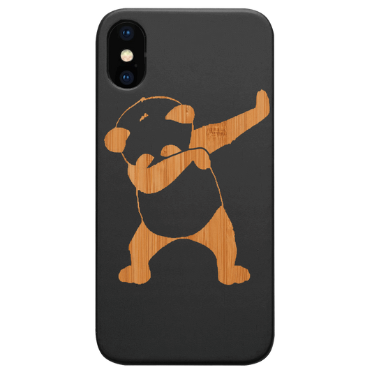 Cool Panda - Engraved Wood Phone Case