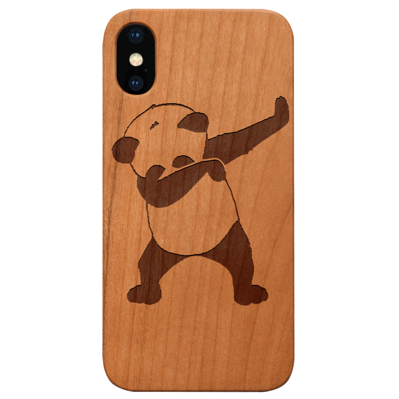 Cool Panda - Engraved Wood Phone Case
