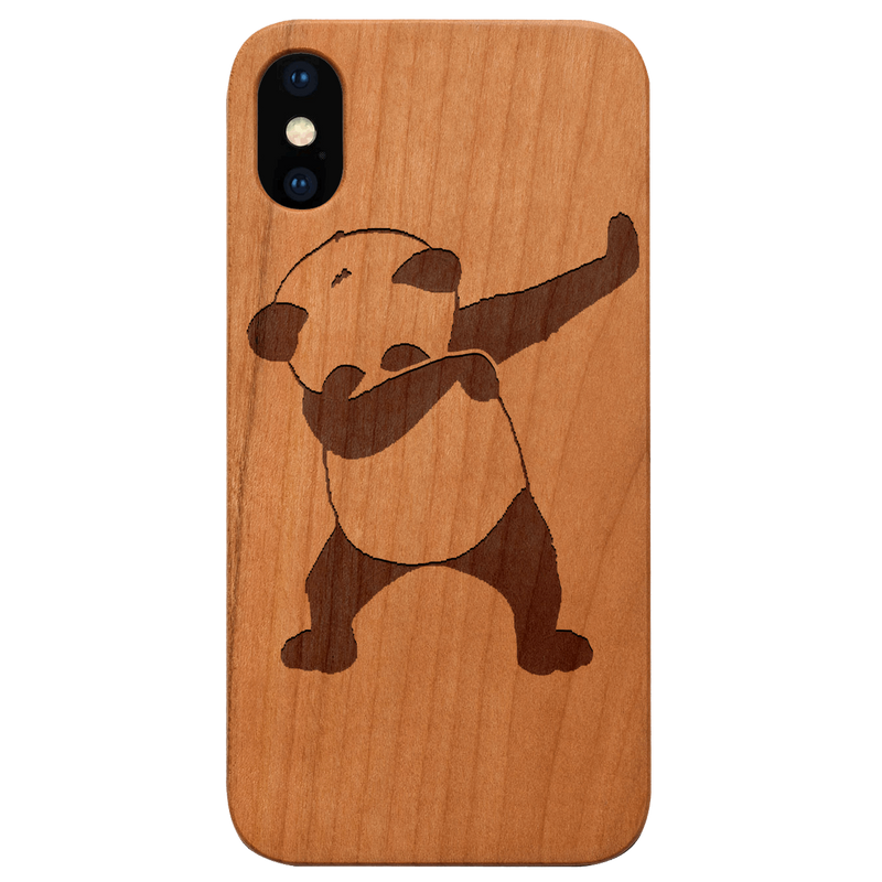 Cool Panda - Engraved Wood Phone Case