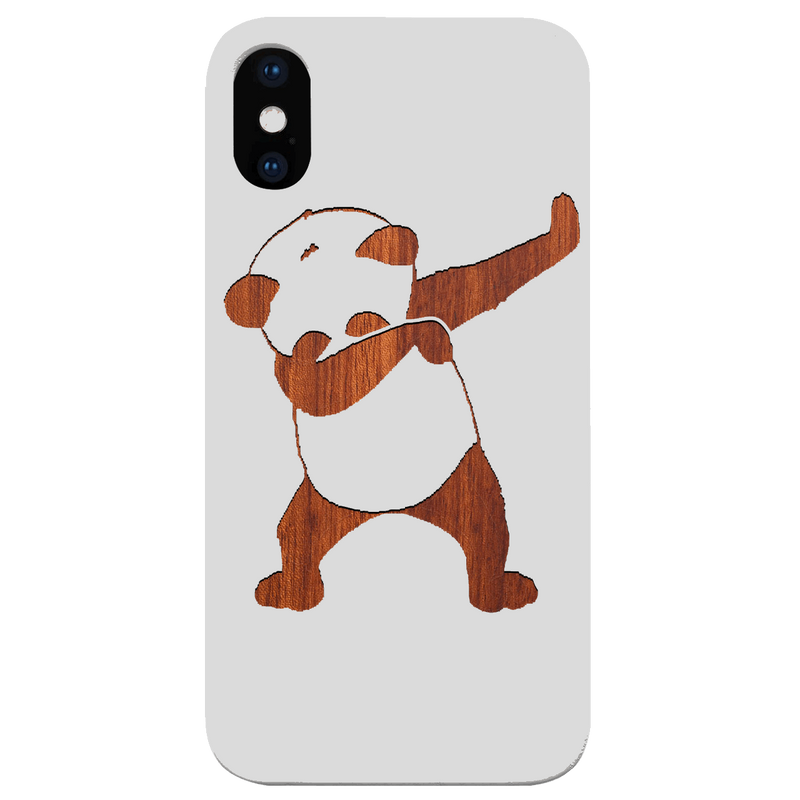 Cool Panda - Engraved Wood Phone Case
