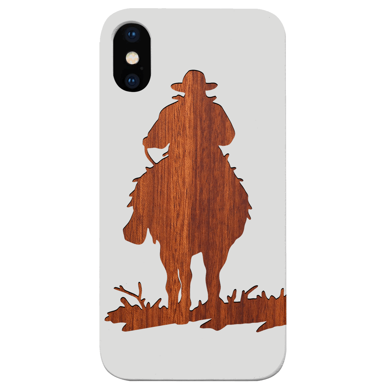 Cowboy 1 - Engraved Wood Phone Case