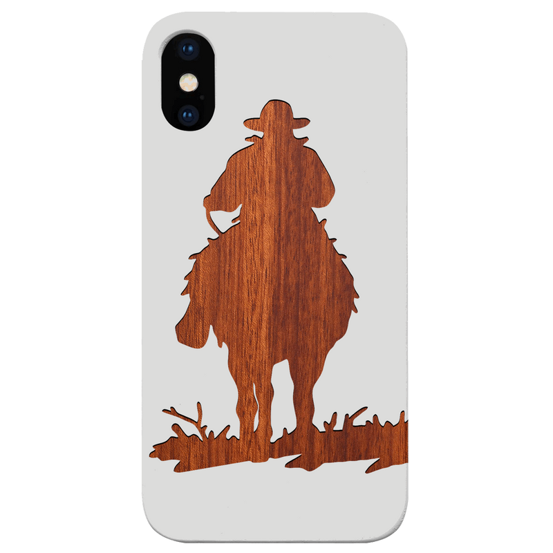 Cowboy 1 - Engraved Wood Phone Case