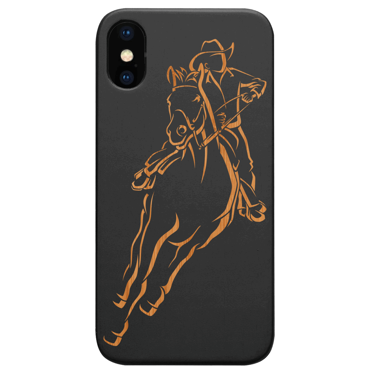 Cowboy 4 - Engraved Wood Phone Case