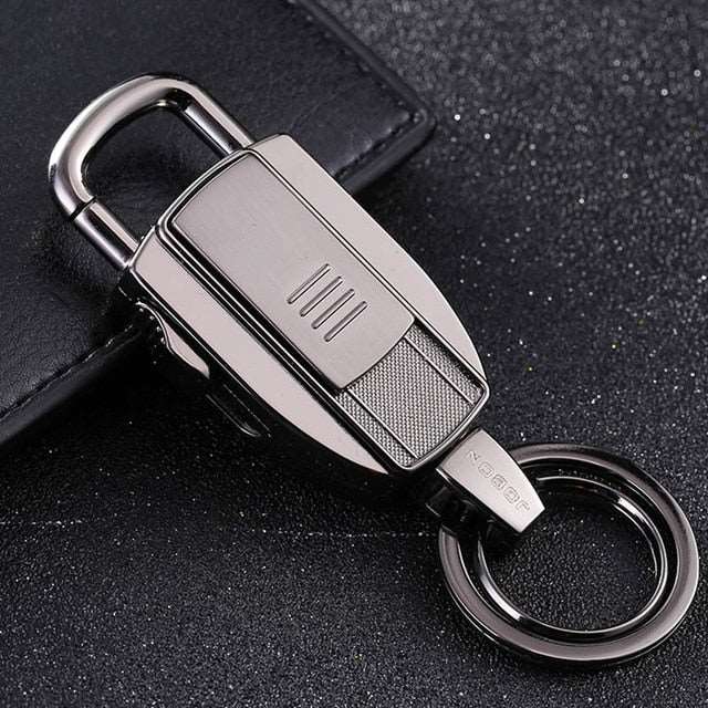 Cigarette Lighter Men Keychain Car KeyChains Multifunction Key Rings