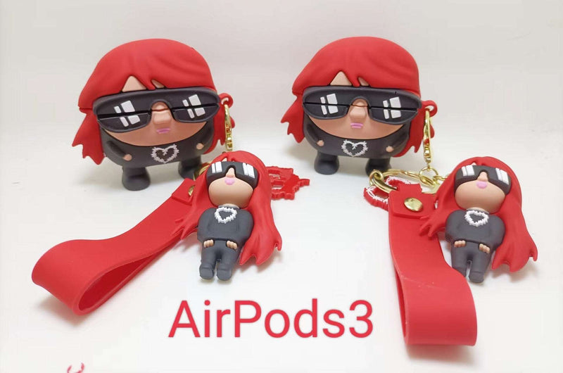 Creative Sunglasses For Girls AirPods Apple Wireless Bluetooth Headset Case 1/2/3pro Silicone Protective Case