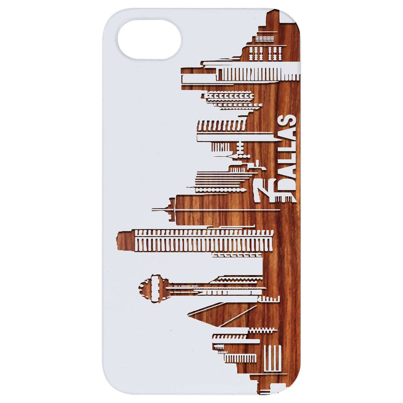 Dallas City - Engraved Wood Phone Case