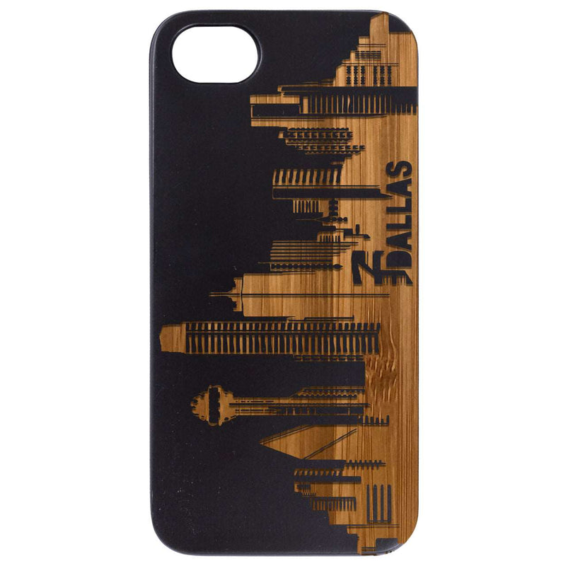 Dallas City - Engraved Wood Phone Case