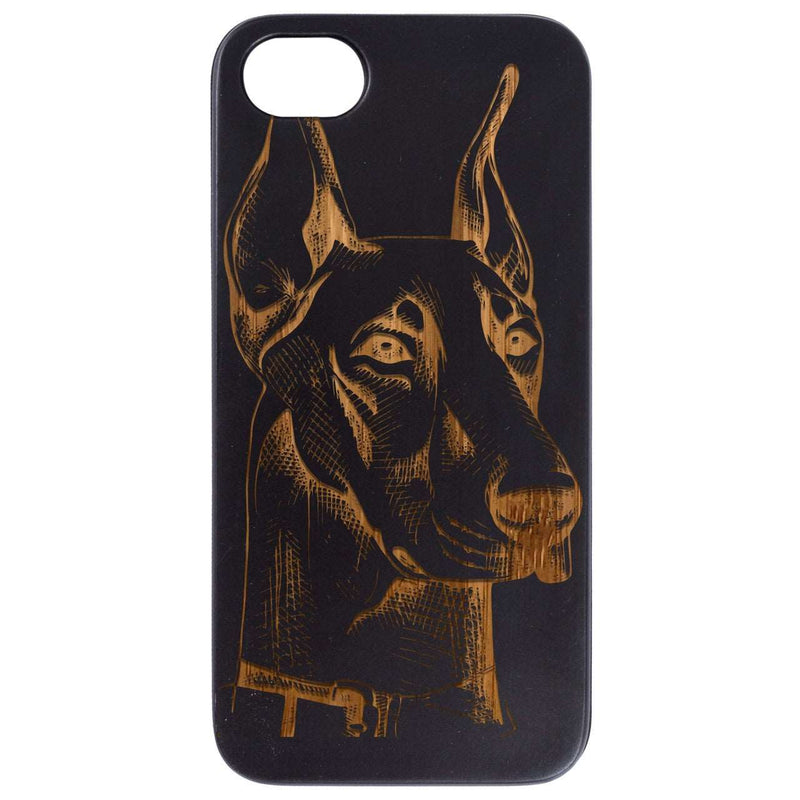 Doberman - Engraved Wood Phone Case