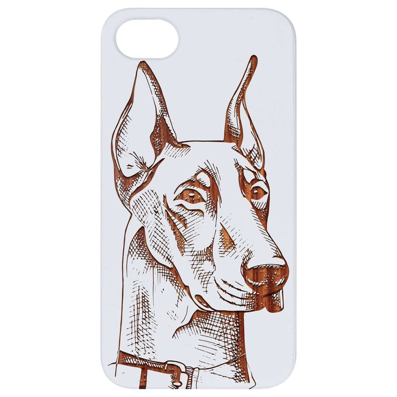 Doberman - Engraved Wood Phone Case