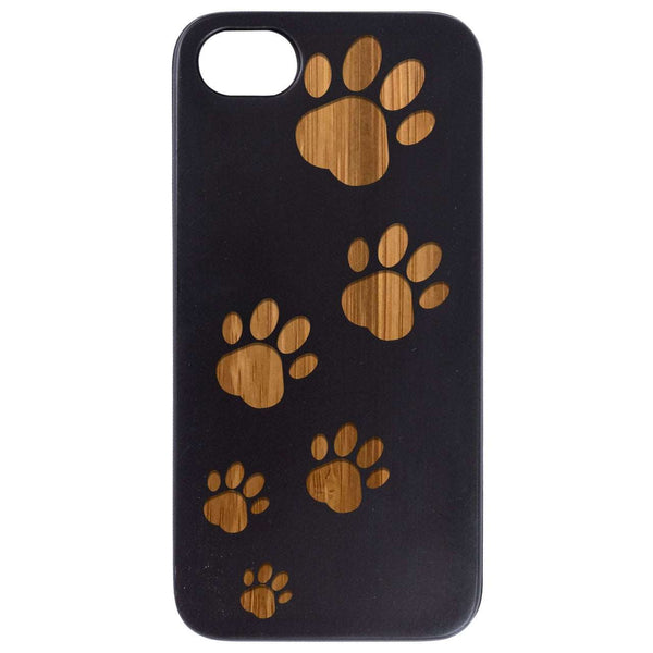 Dog Paws - Engraved Wood Phone Case