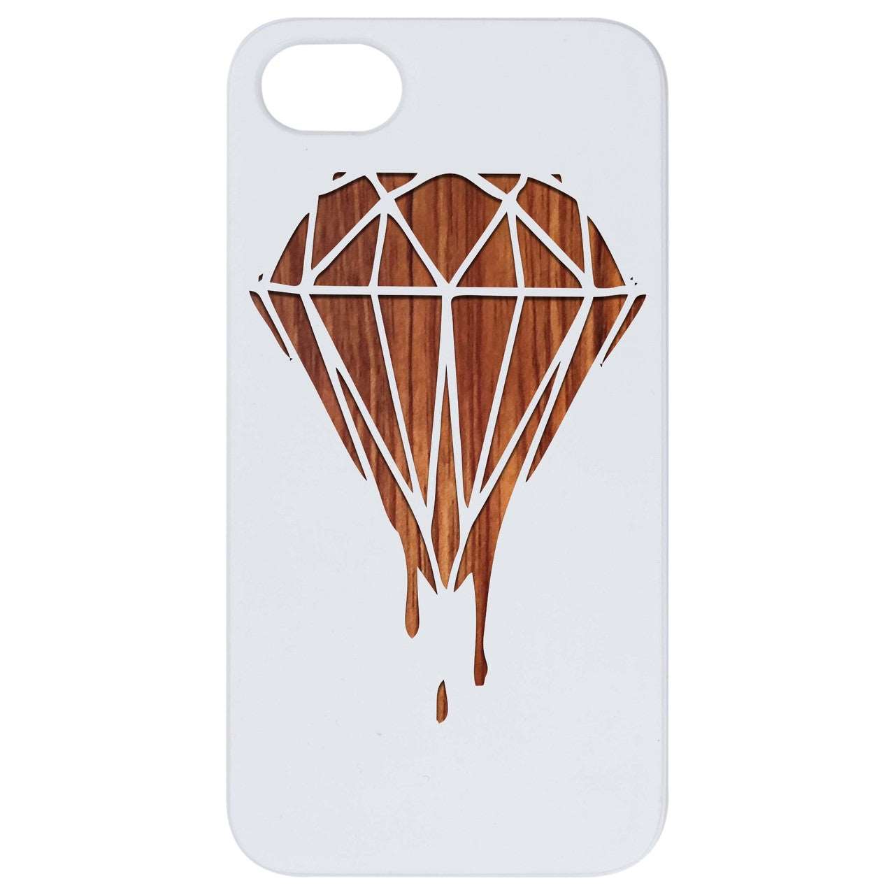 Dripping Diamond - Engraved Wood Phone Case