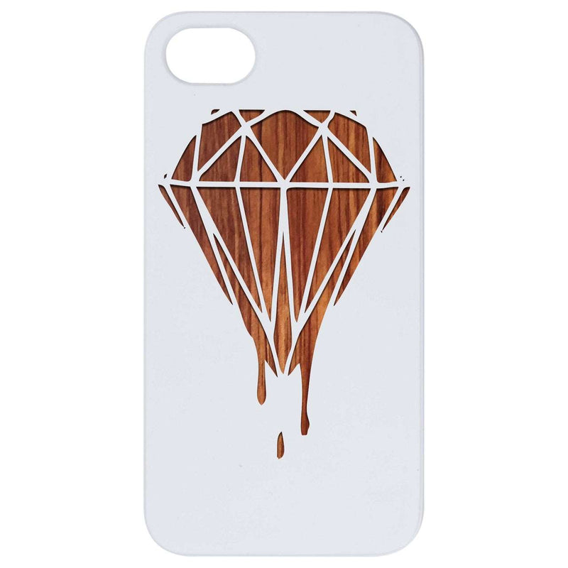 Dripping Diamond - Engraved Wood Phone Case