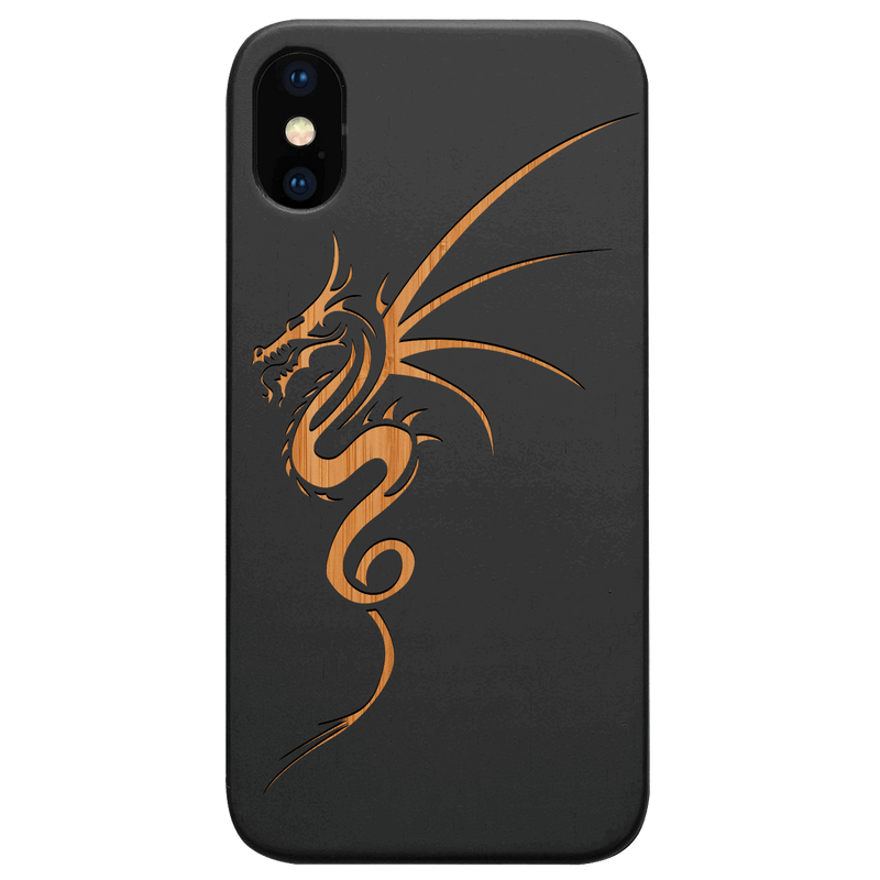 Dragon 1 - Engraved Wood Phone Case