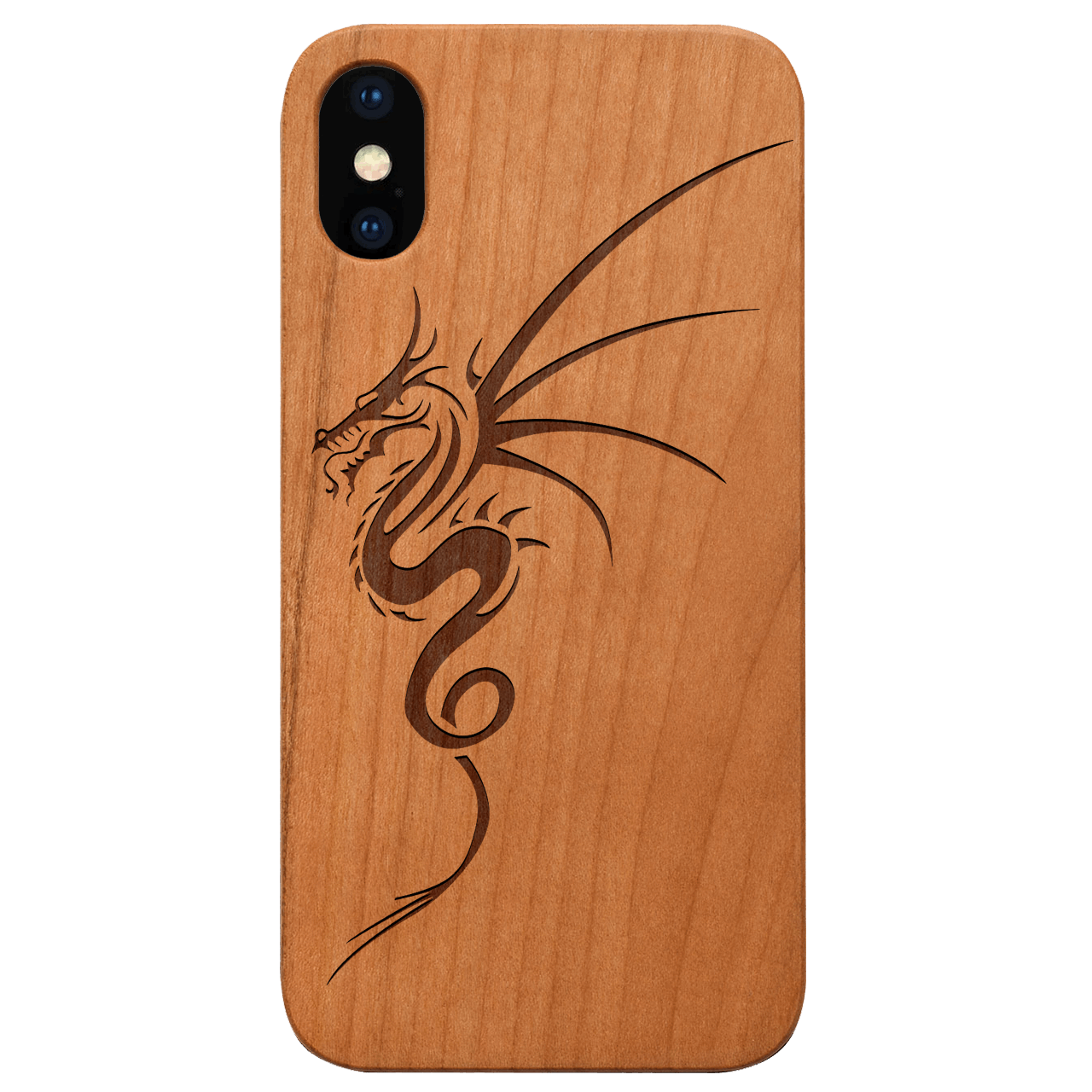 Dragon 1 - Engraved Wood Phone Case