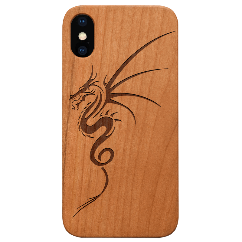 Dragon 1 - Engraved Wood Phone Case