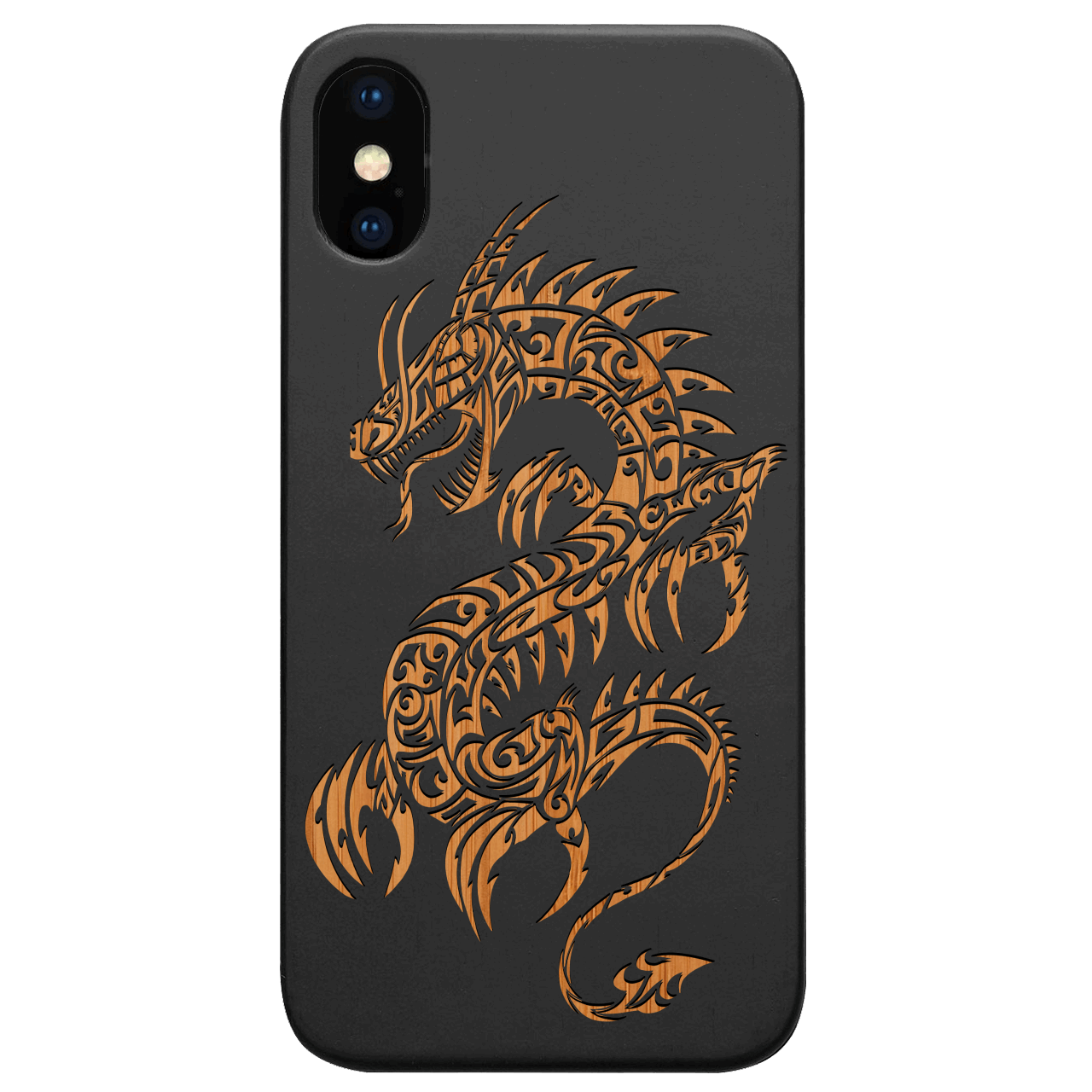 Dragon 2 - Engraved Wood Phone Case