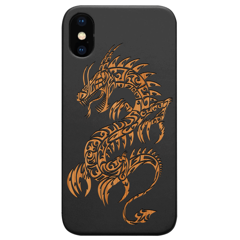 Dragon 2 - Engraved Wood Phone Case