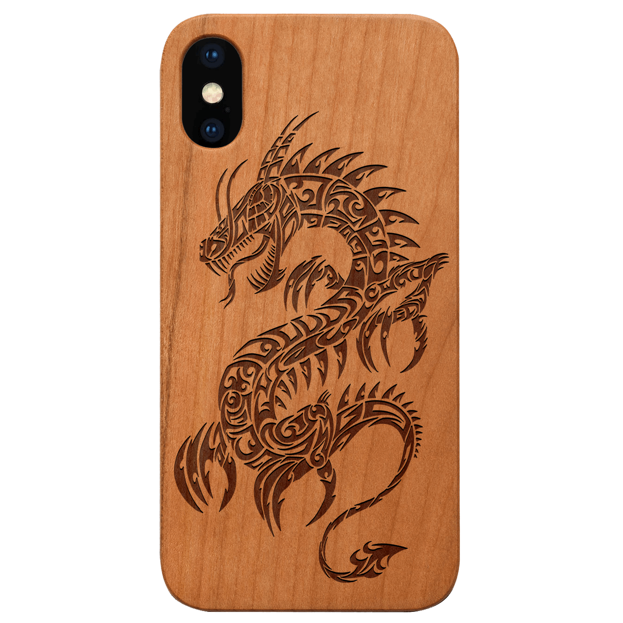 Dragon 2 - Engraved Wood Phone Case