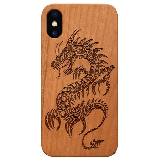 Dragon 2 - Engraved Wood Phone Case