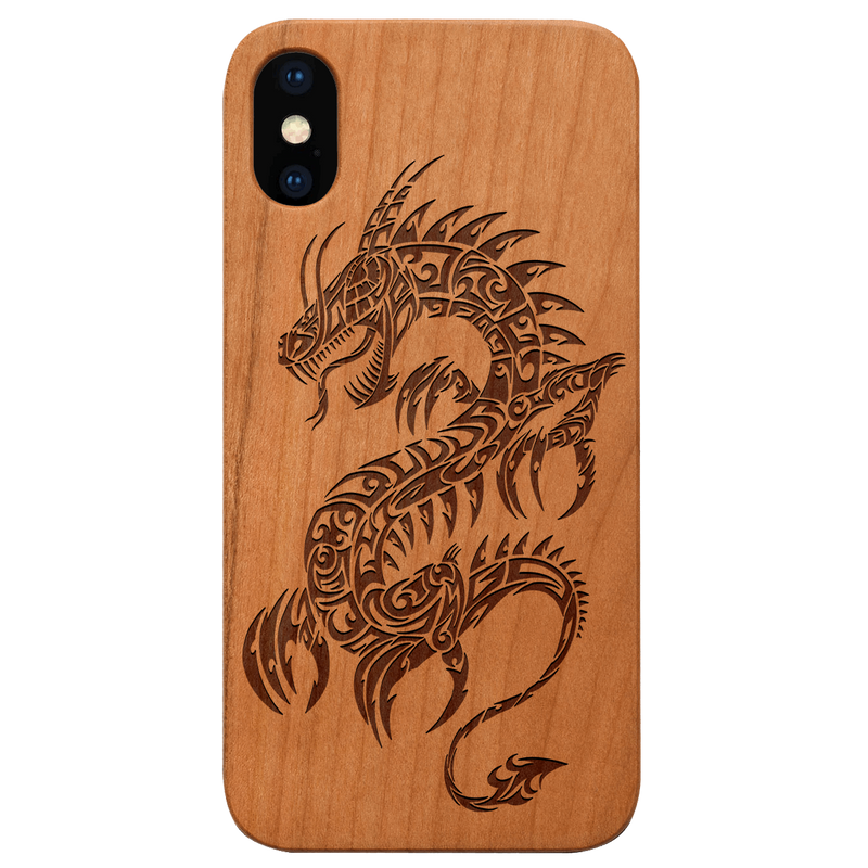 Dragon 2 - Engraved Wood Phone Case