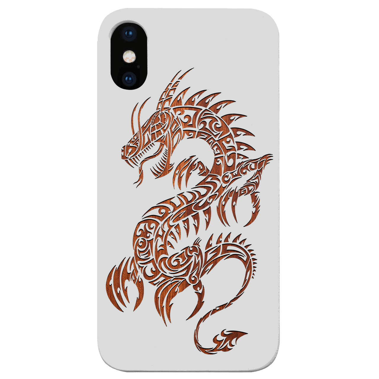Dragon 2 - Engraved Wood Phone Case