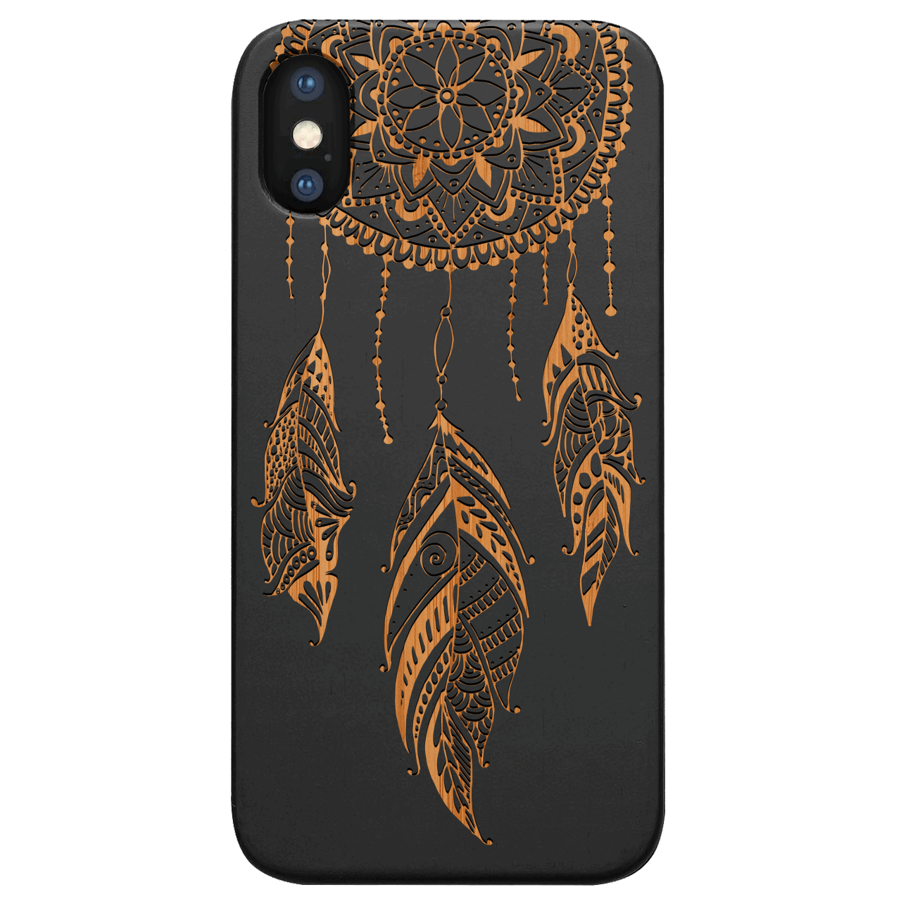 Dream Catcher 2 - Engraved Wood Phone Case