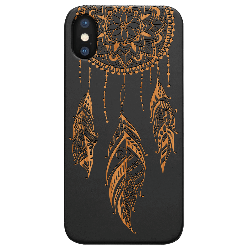 Dream Catcher 2 - Engraved Wood Phone Case