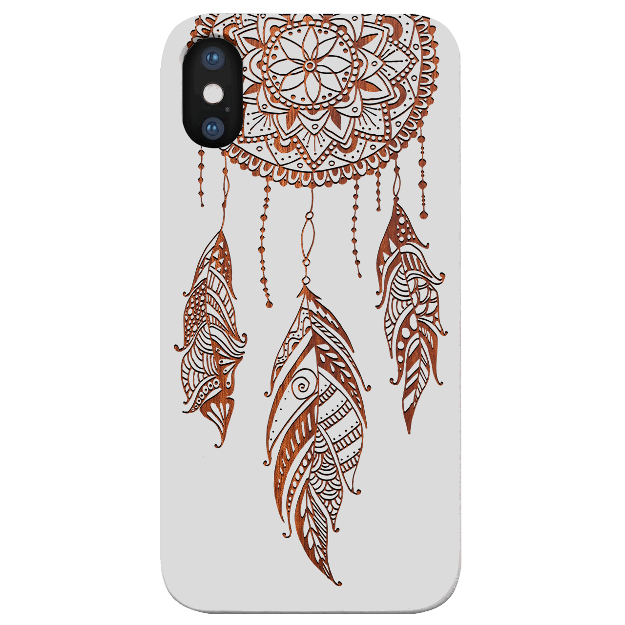 Dream Catcher 2 - Engraved Wood Phone Case