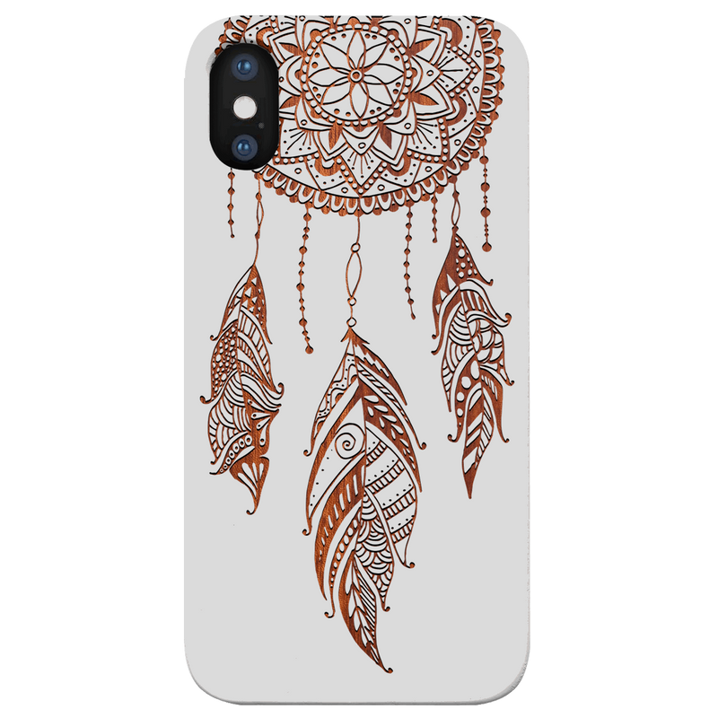 Dream Catcher 2 - Engraved Wood Phone Case